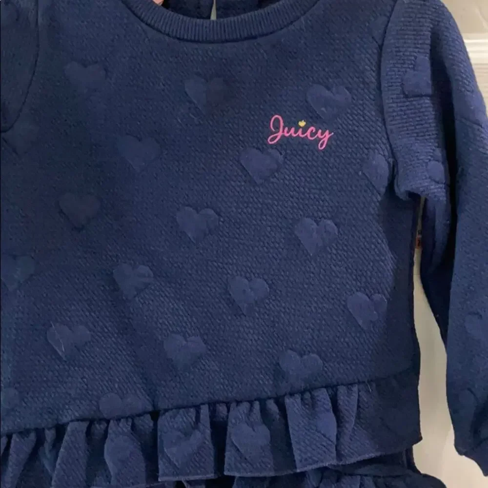 2 Piece Navy Floral Set